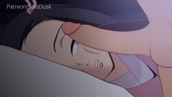 1boy 1girl :>= anal animated artist_name ass ass_focus ass_shake black_hair bottomless cleft_of_venus cowgirl_position cum cum_in_ass doggystyle facejob fellatio frills hair_ribbon hetero huge_ass japanese_clothes jiggle kamado_nezuko kimetsu_no_yaiba kimono long_hair looking_at_another looking_at_viewer lying moaning obi on_side oral parted_lips penis penis_on_face pillow pink_eyes pink_kimono pink_ribbon pov pussy ribbon sash sex sex_from_behind sitting solo_focus solodusk57 sound straddling tagme testicles twerking uncensored video wariza wide_hips