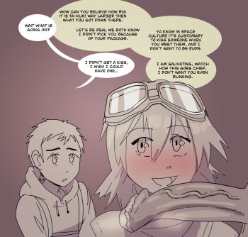 Rule 34 | 1girl, 2boys, flcl, haruhara haruko, hasselnut, highres, humiliation, large penis, multiple boys, nandaba naota, netorare, penis, small penis humiliation, smegma, tagme