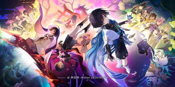 6+boys 6+girls absurdres aether_(genshin_impact) ahoge aiguillette alalen albedo_(genshin_impact) anemo_symbol_(genshin_impact) animal_ear_fluff animal_ear_headwear animal_ears animal_print animalization aqua_gem armlet armor arms_at_sides artist_name bird bird_print black_bodysuit black_bow black_bridal_gauntlets black_cat black_coat black_gloves black_hair black_hakama black_hood black_hoodie black_kimono black_mask black_pants black_sandals black_shirt black_shorts black_shrug black_sleeves black_thighhighs blonde_hair blue_cape blue_gem blue_kimono blue_sash blue_sleeves blunt_bangs blunt_ends bodysuit bonnet book bow braid bridal_gauntlets brown_hair brown_hat cable cape card cat character_request chest_jewel closed_eyes closed_mouth clothing_cutout coat collared_coat colored_sclera columbina_(genshin_impact) commentary_request contrast_collar covered_collarbone crop_top cropped_shirt crossed_arms crossed_bangs curled_fingers cyno_(genshin_impact) dark-skinned_male dark_skin dated detached_sleeves dottore_(genshin_impact) dress durin_(genshin_impact) earrings eye_mask eyeliner faceless faceless_female faceless_male facing_away facing_viewer fake_animal_ears fatui_coat feathers finch fire floating flower fox_boy fox_ears fox_girl fox_tail fringe_trim fur-trimmed_coat fur_trim furisode gem genius_invokation_tcg genshin_impact glint gloves glowing_chest gold gold_earrings gold_halo gold_ring gold_trim green_kimono green_sleeves grey_eyes grey_pants hair_between_eyes hair_ornament hair_tie hakama hakama_shorts halo hammer hand_in_pocket hand_on_own_arm hand_on_own_hip hand_up hands_on_own_chest hands_on_own_hips hands_up hat heart-shaped_gem highres hip_vent holding holding_book holding_card holding_hammer hood hoodie ichimegasa irminsul japanese_armor japanese_clothes jewelry juban kariginu katsuragi_(genshin_impact) kimono kote kurokote kuronushi_(genshin_impact) lapels layered_shorts layered_sleeves levitation long_hair long_sidelocks long_sleeves looking_at_viewer looking_up low-braided_long_hair low-tied_long_hair makeup mandarin_collar mask mechanical_halo middle_ring multicolored_hair multiple_boys multiple_girls multiple_persona multiple_wings nahida_(genshin_impact) navel neck_ring nihongami niwa_(genshin_impact) nontraditional_miko o-ring obi open_clothes open_coat open_hands open_kimono open_mouth own_hands_clasped own_hands_together paimon_(genshin_impact) pants parted_lips person_and_animalization pierro_(genshin_impact) pink_hair pink_veil pleated_shorts pointy_ears pom_pom_(clothes) popped_collar purple_eyes purple_hair purple_kimono purple_pants purple_rope purple_shirt purple_shorts purple_sleeves purple_veil purple_vest raiden_shogun red_eyeliner red_gem red_hair red_kimono red_sash red_sleeves red_trim rope sandals sandogasa sandrone_(genshin_impact) sash scaramouche's_sickly_friend_(genshin_impact) scaramouche_(cat)_(genshin_impact) scaramouche_(genshin_impact) scaramouche_(kabukimono)_(genshin_impact) scarf see-through_clothes see-through_veil seiza sethos_(genshin_impact) shirt short_hair short_over_long_sleeves short_sleeves shorts shoulder_cutout shrug_(clothing) side_cape side_ponytail sidelocks signora_(genshin_impact) single_sode sitting smile stirrup_legwear streaked_hair string tail tasuki thighhighs tighnari_(genshin_impact) toeless_legwear toes toga topknot torii tree tsurime turtleneck turtleneck_shirt two-sided_veil undershirt upside-down usekh_collar vambraces veil very_long_hair vest wanderer_(genshin_impact) white_bonnet white_coat white_dress white_gloves white_hair white_kimono white_pants white_scarf white_shirt white_sleeves white_wings wide_sleeves wing_hair_ornament wings wispy_bangs wrist_wrap yae_miko yellow_feathers yellow_flower yellow_sclera zouri