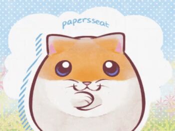 animal_ears animal_focus animal_hands animated artist_name clapping hamster hamster_ears kirby_(series) kirby_air_ride kirby_air_riders looking_at_viewer lowres nintendo papersseat rick_(kirby) solo video whiskers