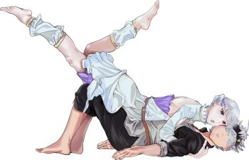 1boy 1girl asta_(black_clover) black_clover highres lying_on_partner noelle_silva tagme