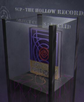 book commentary_request display_case elsten highres hololive hololive_english indoors ninomae_ina&#039;nis no_humans object_focus scp_foundation translation_request virtual_youtuber