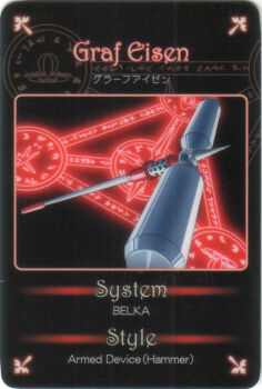 Rule 34 | 00s, card, graf eisen, hammer, lyrical nanoha, mahou shoujo lyrical nanoha, no humans, shitajiki