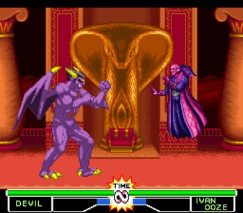 16-bit 16bit 1990s_(style) 2boys bandai bosses colored_skin crossover devil_(tekken) fan_made fighting_game game_console health_bar ivan_ooze lowres mighty_morphin_power_rangers mighty_morphin_power_rangers_the_fighting_edition mighty_morphin_power_rangers_the_movie mishima_kazuya multiple_boys namco pixel_art power_rangers purple_skin retro_artstyle saban_entertainment snes super_nintendo tekken tekken_2 timer video_game_boss