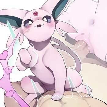 1boy 1girl absurdres anus blush espeon fangs gen_2_pokemon hetero highres multiple_views nintendo open_mouth penis pokemon pokemon_(creature) pokephilia sex uncensored vaginal youjo_modoki