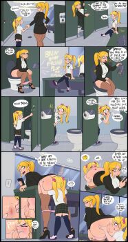 2girls absurdres accidental_pooping age_difference anilingus ass ass_blush bad_tag blonde_hair blush blushing_anus bottomless comic ear_blush fart farting_in_face female femdom full-face_blush highres human_toilet incest loli mature_female mole mole_on_ass mole_under_mouth mother_and_child mother_and_daughter multiple_girls on_toilet onee-loli original parent_and_child ponytail public_indecency public_restroom rape scat shadman smelling smelling_ass toilet toilet_paper toilet_slave toilet_stall toilet_use twintails yuri