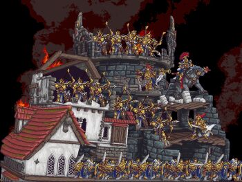 Rule 34 | animated, animated gif, armor, arrow (projectile), axe, battle axe, black smoke, bow (weapon), building, burning, commentary, drawing bow, english commentary, firing, full armor, helmet, holding, holding arrow, holding axe, holding bow (weapon), holding instrument, holding shield, holding staff, holding sword, holding trumpet, holding weapon, instrument, mage staff, mask, meteor, music, planted, planted sword, planted weapon, playing instrument, plume, red plume, shield, shoulder armor, smoke, staff, steel joe, stormcast eternal, sword, trumpet, warhammer: age of sigmar, weapon