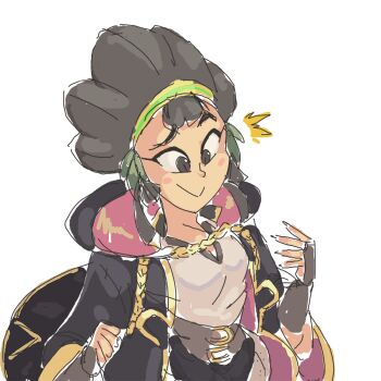 brown_eyes brown_hair davewaterfalls female_robin_(fire_emblem) fire_emblem fire_emblem_awakening hairband kina_(zelda) nintendo robe simple_background the_legend_of_zelda the_legend_of_zelda:_skyward_sword