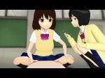 1boy 2girls 3d animated black_hair bouncing_breasts breasts brown_eyes brown_hair cellphone censored chalkboard classroom clothed_sex clothes_lift clothing_aside cowgirl_position femdom flim13 girl_on_top happy_sex kneehighs medium_breasts multiple_girls nipple_stimulation nipple_tweak panties panties_aside phone pink_panties pov purple_eyes pussy school_uniform sex short_hair skirt skirt_lift smile socks squatting straddling tagme talking underwear vaginal video