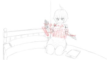 Rule 34 | absurdres, algorithm, amputee, highres, matrix, mechanical arms, mechanical part, mechabare, prosthesis, prosthetic arm, single mechanical arm