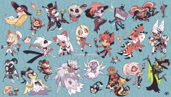 Rule 34 | 6+boys, 6+girls, adam (hazbin hotel), alastor (hazbin hotel), angel, angel dust, angry, animal ears, antlers, apron, arm up, bird, black bow, black bowtie, black hat, black horns, black robe, black sclera, black skirt, blonde hair, blue background, blue scarf, blush, bomb, bottle, bow, bowtie, breath weapon, breathing fire, broom, cane, carmilla carmine (hazbin hotel), cat, cellphone, chair, cherri bomb, chibi, chibi inset, cigarette holder, clara (hazbin hotel), clenched hands, clipboard, coat, colored sclera, colored skin, cone hair bun, copyright name, crop top, cropped torso, cyclops, dark-skinned female, dark skin, dazzle (hazbin hotel), deer ears, demon boy, demon girl, demon tail, double bun, dress, drinking, duck, egg bois, elbow gloves, emily (hazbin hotel), explosive, extra arms, extra eyes, eye on hat, fat nuggets, fire, formal, freckles, furry, furry male, gloves, goat, goat horns, grey hat, grey skin, hair bun, hair ornament, halo, happy, hat, hazbin hotel, heart, heterochromia, high collar, highres, holding, holding bomb, holding bottle, holding broom, holding cane, holding clipboard, holding knife, holding microphone stand, holding phone, holding polearm, holding weapon, horns, husk (hazbin hotel), index finger raised, jacket, katie killjoy, keekee (hazbin hotel), knife, lilith (hazbin hotel), long hair, long sleeves, low wings, lucifer morningstar (hazbin hotel), lute (hazbin hotel), lying, microphone stand, middle finger, mimzy (hazbin hotel), monster boy, multicolored hair, multiple boys, multiple girls, multiple wings, niffty (hazbin hotel), no nose, object head, odette (hazbin hotel), on stomach, one-eyed, one eye closed, outstretched arms, pants, phone, pig, polearm, purple dress, purple gloves, purple sclera, purple skin, razzle (hazbin hotel), red-tinted eyewear, red bow, red bowtie, red hair, red hat, red jacket, red pants, red pupils, red sclera, red skirt, robe, rosie (hazbin hotel), scarf, sera (hazbin hotel), sharp teeth, shirt, signature, sir pentious, sitting, skirt, skull hair ornament, smartphone, smoke, smoking, snake boy, sparkle, spread arms, streaked hair, striped clothes, striped gloves, striped shirt, sumi wo hakuneko, sunglasses, tail, tailcoat, teeth, tinted eyewear, tom trench, top hat, torn clothes, torn pants, twintails, valentino (hazbin hotel), velvette (hazbin hotel), very long hair, vox&#039;s assistant, vox (hazbin hotel), weapon, white apron, white coat, white hair, white halo, white hat, white robe, wings, yellow sclera, yellow teeth, zestial (hazbin hotel)