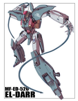 antennae aoki_ryuusei_spt_layzner cable el-darr mecha robot s.shimizu science_fiction simple_background solo super_robot_wars whip