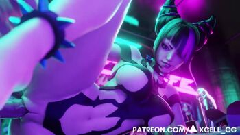 1boy 1girl 3d animated axcellsfm bouncing_breasts breasts capcom han_juri penis pussy sex sound street_fighter street_fighter_6 tagme uncensored vaginal video