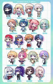 1other 25-ji_nightcord_de._(project_sekai) 3boys 6+girls :3 :d :o :q ;d absurdres adjusting_eyewear ahoge akiyama_mizuki animal_hood aoyagi_touya argyle_clothes argyle_necktie arm_up arms_at_sides asahina_mafuyu azusawa_kohane back_bow backwards_hat bag bare_shoulders black-framed_eyewear black_boots black_gloves black_hair black_hairband black_jacket black_pants black_sailor_collar black_serafuku black_shirt black_shoes black_shorts black_skirt black_socks black_thighhighs black_vest black_wrist_cuffs blonde_hair blue_border blue_bow blue_dress blue_hair blue_neckerchief blue_necktie blue_pantyhose blue_shirt blue_shorts blue_skirt blunt_ends blush boots border bow bow_legwear bowtie braid brown_bag brown_boots brown_eyes brown_jacket brown_skirt butterfly_hair_ornament buttons chibi chibi_only clenched_hand closed_mouth clothes_around_waist collared_shirt commentary crop_top cropped_shirt demon_girl demon_tail demon_wings double-parted_bangs drawstring dress drop_shadow earrings elbow_gloves fang flower frilled_bowtie full_body garter_straps glasses gloves gradient_border gradient_hair gradient_legwear green_border green_eyes green_hair green_skirt grey_eyes grid_background hair_between_eyes hair_bow hair_flower hair_ornament hairband hanasato_minori hand_in_pocket hand_on_own_arm hand_on_own_chest hand_up hands_up hat headphones headphones_around_neck highres hinomori_shiho hinomori_shizuku hood hood_down hood_up hoodie hoshino_ichika_(project_sekai) jacket jewelry kamishiro_rui kiritani_haruka knee_boots kneehighs koyoshi_yoko kusanagi_nene lab_coat layered_sleeves leo/need_(project_sekai) long_hair long_sleeves looking_at_viewer mochizuki_honami mole mole_under_eye mole_under_mouth momoi_airi more_more_jump!_(project_sekai) multicolored_hair multiple_boys multiple_girls navel neckerchief necklace necktie no_socks one_eye_closed ootori_emu open_clothes open_hoodie open_jacket open_mouth orange-tinted_eyewear orange_dress orange_eyes orange_pantyhose orange_shoes outline outstretched_arm pants pantyhose parted_lips pink_bow pink_bowtie pink_eyes pink_gloves pink_hair pink_jacket pink_shirt pink_shoes plaid_clothes plaid_necktie plaid_skirt pleated_skirt ponytail project_sekai purple_boots purple_eyes purple_hair purple_hoodie purple_skirt rabbit_hood red_bow red_dress red_gloves red_jacket red_pants red_skirt red_thighhighs rose sailor_collar school_uniform semi-rimless_eyewear serafuku shinonome_akito shinonome_ena shiraishi_an shirt shoes short_hair short_shorts short_sleeves shorts sidelocks skirt sleeve_bow sleeveless sleeveless_shirt slippers smile socks split-color_hair standing standing_on_one_leg star_(symbol) star_hair_ornament strapless strapless_dress streaked_hair striped_bow striped_bowtie striped_clothes striped_dress striped_pants striped_pantyhose sunglasses tail tenma_saki tenma_tsukasa thighhighs tinted_eyewear tongue tongue_out translation_request twitter_username two-tone_hair two-tone_skirt two_side_up under-rim_eyewear vertical-striped_clothes vertical-striped_pantyhose vest vivid_bad_squad_(project_sekai) watermark white_background white_flower white_gloves white_hat white_outline white_rose white_shirt white_shoes white_slippers white_thighhighs wings wonderlands_x_showtime_(project_sekai) wrist_cuffs wristband x_hair_ornament yellow_bow yellow_bowtie yellow_dress yellow_eyes yellow_hairband yellow_necktie yellow_shoes yellow_sleeves yoisaki_kanade zettai_ryouiki