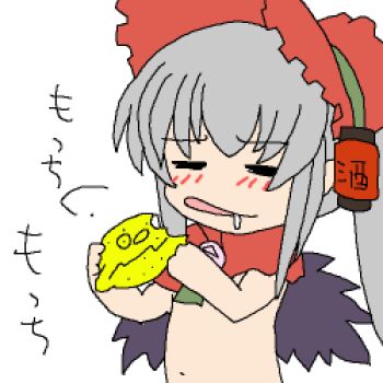 00s 1girl akachouchin animated animated_gif eating female_focus food fruit futaba_channel holding holding_food holding_fruit lemon lowres rozen_maiden shimonkin solo