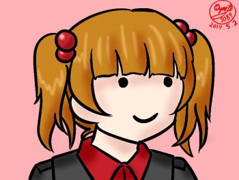 Rule 34 | 1girl, artist request, black hat, black jacket, black skirt, blue eyes, brown hair, garrison cap, girls und panzer, girls und panzer phase erika, grey shirt, hair tie, hat, jacket, kuromorimine military uniform, kuromorimine school uniform, long hair, miniskirt, orange hair, red skirt, rou leila, school uniform, shirt, skirt, twintails