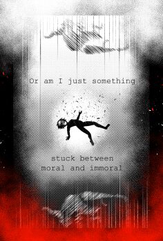 2021 absurdres comic death_note english_text highres l_(death_note) monochrome nude shadow silhouette uncensored