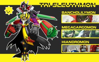 Rule 34 | andromon, bancholilimon, claws, digimon, fusion, gloves, highres, mask, saintgalgomon, spikes