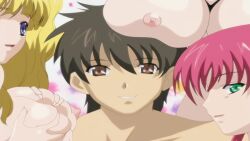 1boy 3girls aftersex alternate_hairstyle animated anus ass blonde_hair blue_eyes blue_hair boin boin_lecture breast_press breasts caught close-up closed_eyes doggystyle female_pubic_hair french_kiss from_behind glasses grabbing_own_breast green_eyes highres hug huge_breasts iihara_nao kiss large_breasts legs long_hair male_pubic_hair moaning multiple_girls navel nipples nude open_mouth orgasm parted_lips penis pimp pink_hair polygamy pov pubic_hair resized seductive_smile sex sex_from_behind short_hair sideboob smile sound spread_legs surprised tagme thighs tongue tongue_out tribadism tsukushino_mitsugu twintails uncensored upscaled vaginal video walking