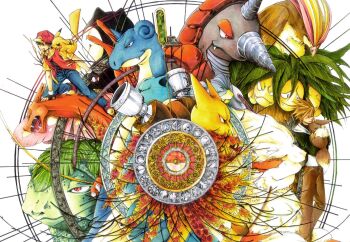 Rule 34 | 00s, 2boys, alakazam, arcanine, badge, baseball cap, black gloves, blastoise, blue oak, blue oak (pokemon hgss), cannon, charizard, closed eyes, denim, drill, eevee, epic, exeggutor, fang, fangs, fingerless gloves, gen 1 pokemon, gen 4 pokemon, gloves, hat, headpat, horns, jeans, lapras, leaf, machamp, midorihana yasaiko, multiple boys, nintendo, open mouth, pants, pidgeot, pikachu, plant, poke ball, pokemon, pokemon (creature), pokemon frlg, pokemon hgss, red (pokemon), red (pokemon frlg), red vest, rhyperior, shirt, simple background, single horn, snorlax, spiked hair, standing, starter pokemon trio, turret, venusaur, vest, white background