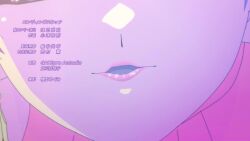 1girl animated anime_screenshot assertive_female bare_shoulders breasts buttons closed_eyes collarbone computer cup earrings highres incoming_kiss izumo_tenka jewelry kiss laptop large_breasts lips looking_at_viewer mato_seihei_no_slave open_mouth pov seductive_smile shirt short_hair single_earring skirt sleeveless sleeveless_shirt smile table tagme video yellow_eyes