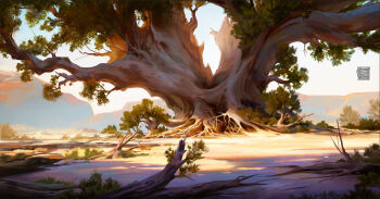 anastasia_shestak art_program_in_frame commentary day english_commentary highres no_humans original outdoors plant plant_focus scenery shade tree