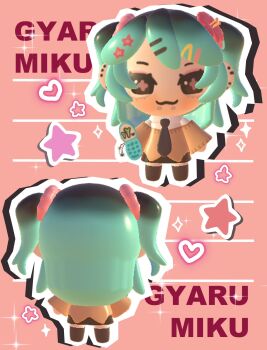 3d :3 alternate_costume alternate_hair_color aqua_hair blush cellphone chibi chibi_only ear_piercing eyeshadow flip_phone flower gyaru hair_flower hair_ornament hairclip hatsune_miku heart hibiscus highres kogal lavy_(lavnko) long_hair makeup necktie phone piercing school_uniform short_twintails skirt snakebite_(piercing) sparkle star_(symbol) star_hair_ornament sweater twintails vocaloid