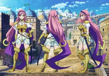1girl armor bikini bikini_armor character_request groin lowleg magi_the_labyrinth_of_magic micro_bikini pink_hair source_request swimsuit tagme