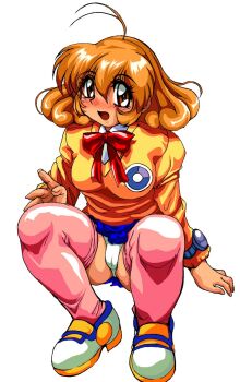 Rule 34 | 1990s (style), blush, cameltoe, corrector yui, eyeball (artist), kasuga yui, panties, retro artstyle, school uniform, underwear