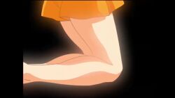 Rule 34 | 1girl, animated, anime screenshot, blonde hair, blue eyes, breasts, covering breasts, covering privates, g-on riders, glasses, highres, large breasts, naked ribbon, nipples, ribbon, round eyewear, sound, tagme, undressing, video