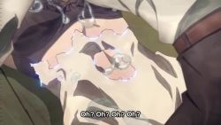 1boy 3girls accident animated anime_screenshot between_breasts black_bra black_panties blush bra breasts brown_hair censored_nipples unworn_clothes convenient_censoring dissolving_clothes head_between_breasts indoors light_censor long_hair lying lying_on_person mature_female monster mother_and_son multiple_girls on_back on_floor oosuki_mamako oosuki_masato orange_hair panties pink_hair porta_(okaa-san_online) purple_eyes slime slipping sound subtitled tsuujou_kougeki_ga_zentai_kougeki_de_ni-kai_kougeki_no_okaasan_wa_suki_desu_ka? twintails underwear video wise_(okaa-san_online)