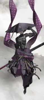 1girl black_hair bodysuit falslander highres neco ronin_(neco) short_hair skin_tight