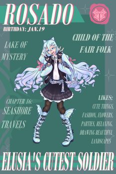 1boy absurdres alternate_costume androgynous blue_hair character_name fire_emblem fire_emblem_engage hair_bun hair_horns highres long_hair looking_at_viewer mawguai nintendo pink_hair rosado_(fire_emblem) solo trap