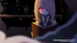1boy 2girls animated bare_shoulders bouncing_breasts breasts brown_hair collarbone constricted_pupils cum cum_in_pussy ejaculation female_pubic_hair geewhy glowing glowing_eyes hetero kagari_atsuko little_witch_academia lying medium_breasts missionary monster multiple_girls nipples on_back open_mouth penis pubic_hair pussy red_eyes school_uniform sex sound stomach_bulge sucy_manbavaran sweat tagme thin_pubic_hair uncensored vaginal video
