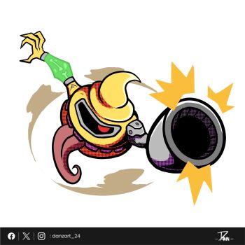 Rule 34 | cyborg, digimon, digimon (creature), highres, oridigi, original, red eyes, scumon, solo, tongue, tongue out