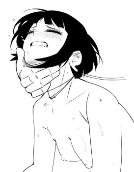 boku_no_hero_academia clauschristmas completely_nude implied_sex jiro_kyoka nipples nude