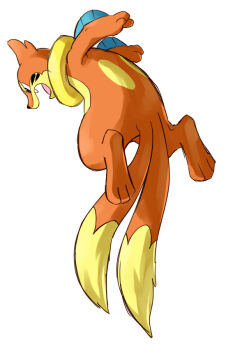 floatzel gen_4_pokemon good_frog nintendo no_humans pokemon pokemon_(creature) simple_background tagme