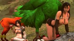 10s 2boys 2girls 3d against_rock animal animal_penis animated arm_support arm_warmers armor bestiality bird black_gloves black_hair black_skirt boots bouncing bouncing_breasts breasts brown_eyes brown_gloves chocobo clothes_lift devilscry dissidia_final_fantasy dissidia_final_fantasy_nt doggystyle earrings elbow_gloves elbow_pads erection feathers final_fantasy final_fantasy_vii fishnet_armwear fishnet_legwear fishnets gauntlet gloves green_chocobo green_feathers handjob head_out_of_frame headband interspecies jewelry knotted_penis large_breasts large_insertion large_penis leaf leg_tattoo leg_warmers long_hair looking_back looping_animation lying matching_hair/eyes medium_breasts midriff multicolored_gloves multiple_boys multiple_girls nature nipples no_panties nude on_ground orange_fur outdoors pauldrons pencil_skirt penis red_eyes red_footwear red_gloves red_xiii rock rubbing sex sex_from_behind shirt_lift short_hair shoulder_armor single_arm_warmer single_legwear single_pauldron sitting skirt skirt_lift sleeveless source_filmmaker_(medium) square_enix suspenders tank_top tattoo tecmo tifa_lockhart tree uncensored vaginal video watching white_headband white_tank_top yuffie_kisaragi