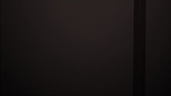 2boys animated arguing art_room audible_speech bad_tag canvas_(object) chair dark_room english_text english_translation enma_ai hime_cut japanese_audio japanese_clothes jigoku_shoujo kimono multiple_boys mural music old old_man painting_(object) shibata_hajime sliding_doors sunset tagme talking video