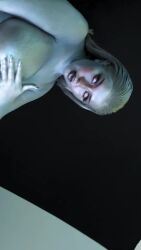 1girl animated ass audible_music barefoot bishoujomom bodypaint bodysuit breasts censored censored_nipples cosplay curvy dancing fantastic_four grey_hair highres large_breasts long_hair makeup marvel marvel navel open_mouth parted_lips photo_(medium) real_life revealing_clothes shiny_skin silver_skin silver_surfer_(shalla-bal) silver_surfer_(shalla-bal)_(cosplay) sound standing tagme video wide_hips