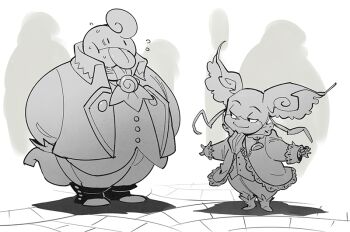 Rule 34 | 2015, 2boys, arms behind back, arms up, ascot, audino, boots, closed mouth, collared jacket, commentary, curly hair, english commentary, full body, gen 4 pokemon, gen 5 pokemon, gen 6 pokemon, half-closed eyes, jacket, lickilicky, long tongue, looking at another, mega audino, mega pokemon, monoka, motojima hakka, multiple boys, nervous, nervous sweating, nintendo, open clothes, open jacket, outdoors, pants, pokemon, pokemon (creature), pokemon focus, simple background, smug, sweat, tail, tongue, tongue out, vest, white background