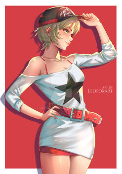 1girl alice_garnet_nakata belt blonde_hair cap highres snk the_king_of_fighters