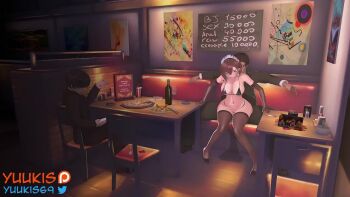 2boys 3d 3girls animated artist_name ayase_momo bikini bikini_top_only black_bikini black_gloves black_shoes bottomless breasts brown_hair brown_thighhighs closed_eyes dandadan earrings elbow_gloves evilaudio full_body gloves hetero high_heels indoors jewelry koikatsu_(medium) large_breasts maid maid_headdress medium_hair moaning multiple_boys multiple_girls navel open_mouth prostitution reverse_upright_straddle sex sex_from_behind shoes sitting sitting_on_person smoking solo_focus sound swimsuit tagme thighhighs unconventional_maid video vixxenva wide_hips yuukis