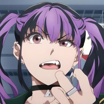 1girl dead_account purple_eyes purple_hair urusugawa_kiyomi