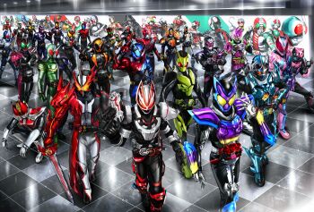 Rule 34 | absurdres, armor, bodysuit, everyone, highres, kamen rider, kamen rider (1st series), kamen rider 01 (series), kamen rider 1, kamen rider 1 (shin), kamen rider 2, kamen rider 555, kamen rider agito, kamen rider agito (ground form), kamen rider agito (series), kamen rider amazon, kamen rider amazon (series), kamen rider amazon alpha, kamen rider amazon omega, kamen rider amazons, kamen rider black, kamen rider black (series), kamen rider black rx, kamen rider black rx (series), kamen rider black sun, kamen rider black sun (series), kamen rider blade, kamen rider blade (series), kamen rider build, kamen rider build (series), kamen rider dcd, kamen rider decade, kamen rider den-o, kamen rider den-o (series), kamen rider den-o (sword form), kamen rider double, kamen rider drive, kamen rider drive (series), kamen rider ex-aid, kamen rider ex-aid (series), kamen rider faiz, kamen rider fourze, kamen rider fourze (series), kamen rider gaim, kamen rider gaim (series), kamen rider gavv, kamen rider gavv (series), kamen rider geats, kamen rider geats (magnumboost form), kamen rider geats (series), kamen rider ghost, kamen rider ghost (series), kamen rider gotchard, kamen rider gotchard (series), kamen rider hibiki, kamen rider hibiki (series), kamen rider j, kamen rider j (movie), kamen rider kabuto, kamen rider kabuto (series), kamen rider kiva, kamen rider kiva (series), kamen rider kuuga, kamen rider kuuga (series), kamen rider ooo, kamen rider ooo (series), kamen rider revi, kamen rider revice, kamen rider ryuki, kamen rider ryuki (series), kamen rider saber, kamen rider saber (series), kamen rider shin, kamen rider stronger, kamen rider stronger (series), kamen rider super-1, kamen rider super-1 (series), kamen rider the first, kamen rider v3, kamen rider v3 (series), kamen rider vice, kamen rider w, kamen rider wizard, kamen rider wizard (series), kamen rider x, kamen rider x (series), kamen rider zero-one, kamen rider zi-o, kamen rider zi-o (series), kamen rider zo, kamen rider zx, masukudo (hamamoto hikaru), multiple boys, neo kamen rider, rider belt, riderman, shin kamen rider, shin kamen rider prologue, skyrider, tokusatsu