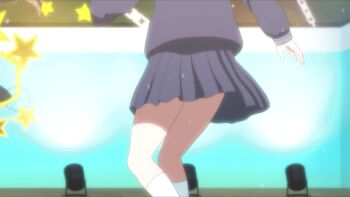 animated animated_gif character_request cleft_of_venus dancing exhibitionism jumping multiple_girls nude_filter public_indecency pussy shameless skirt stage third-party_edit uncensored upskirt wake_up_girls!