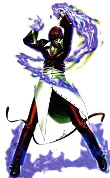1boy iori_yagami male_focus male_hand the_king_of_fighters yagami_iori