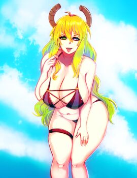 1girl absurdres artistic_madman breasts highres huge_breasts kobayashi-san_chi_no_maidragon long_hair lucoa_(maidragon)