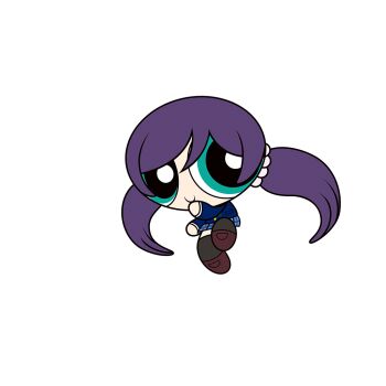 Rule 34 | 1girl, black thighhighs, blue jacket, blue skirt, brown shoes, chibi, chibi only, closed mouth, full body, game asset, green eyes, jacket, long hair, long sleeves, looking to the side, love live!, love live! school idol festival, love live! school idol project, miniskirt, official art, otonokizaka school uniform, parody, powerpuff girls, powerpuff girls (style), purple hair, school uniform, shoes, simple background, skirt, smile, solo, style parody, tachi-e, thighhighs, third-party source, tojo nozomi, transparent background, twintails