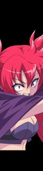 1girl akaga_hirotaka animated animated_gif arcana_heart arcana_heart_3 game_cg official_art red_eyes red_hair scharlachrot short_shorts shorts